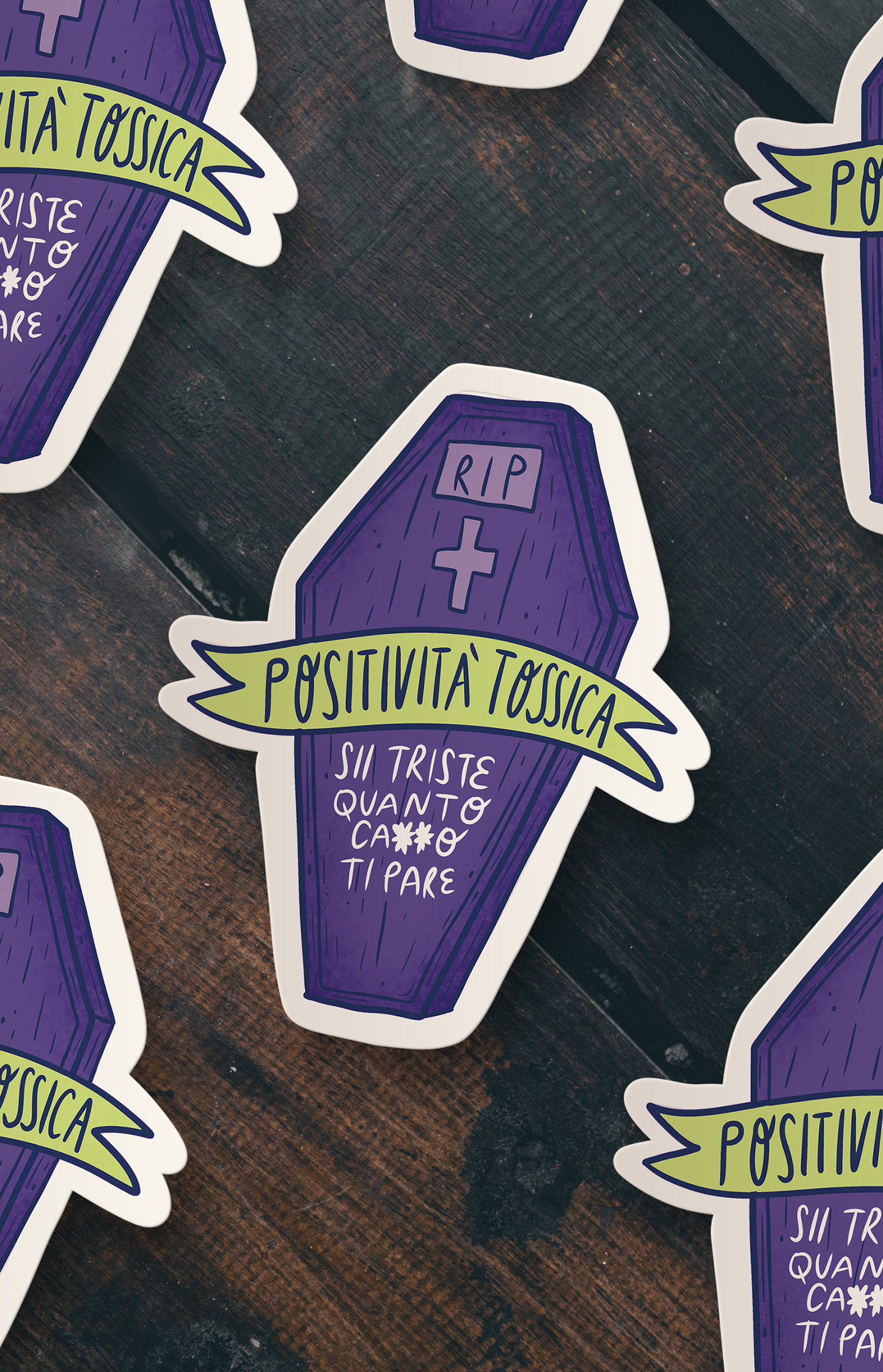 RIP toxic positivity - sticker