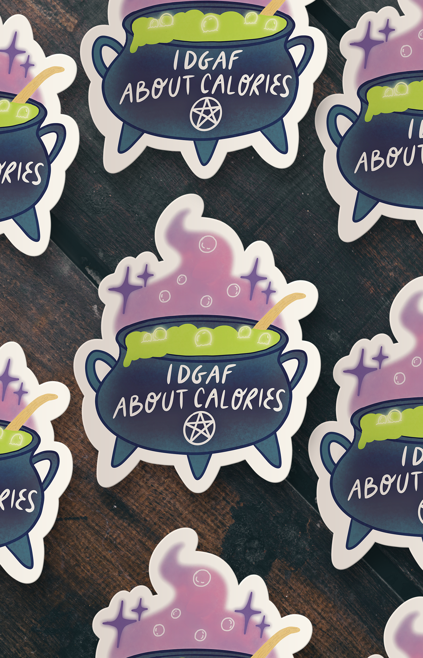IDGAF about calories - sticker