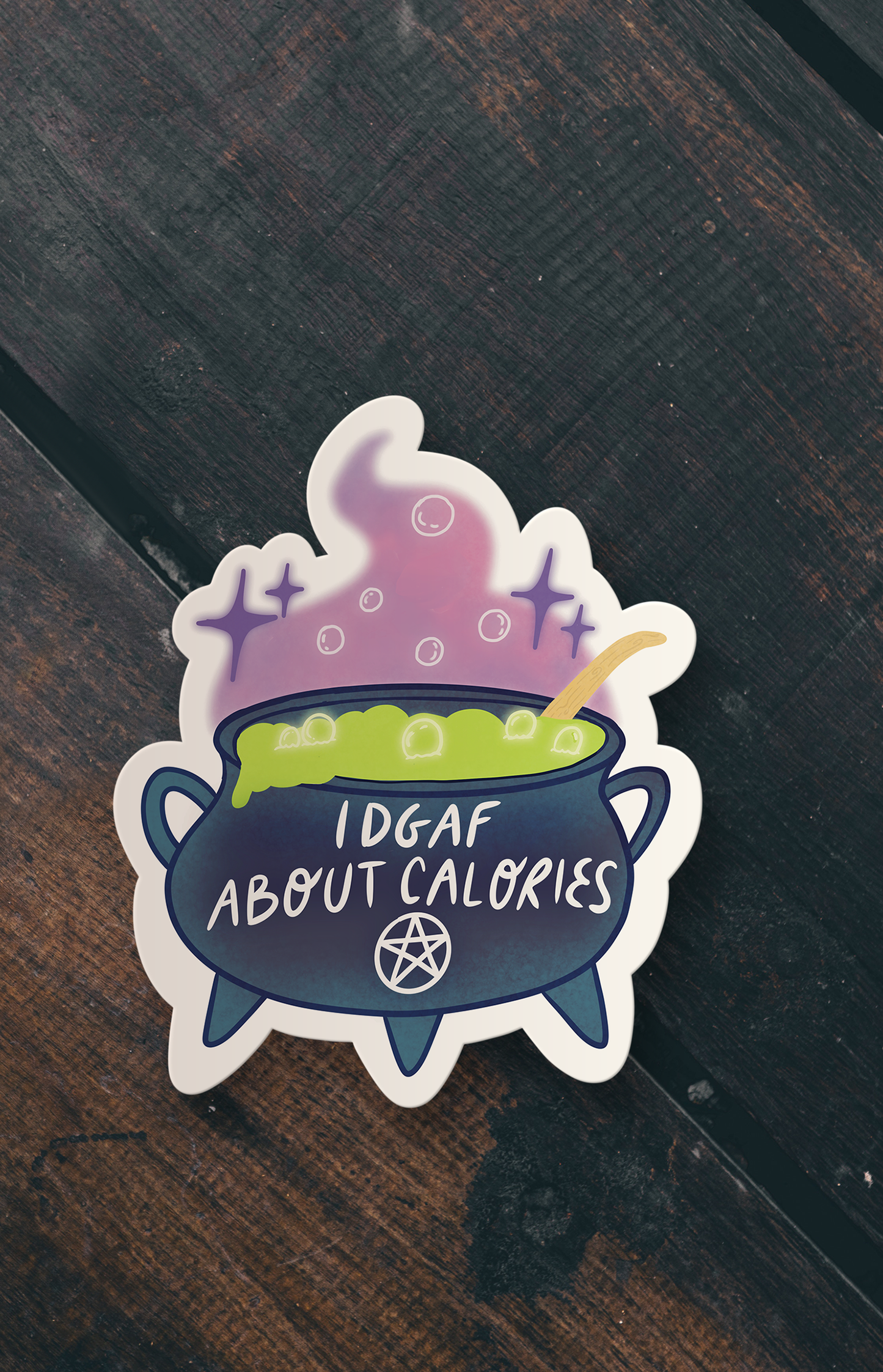 IDGAF about calories - sticker