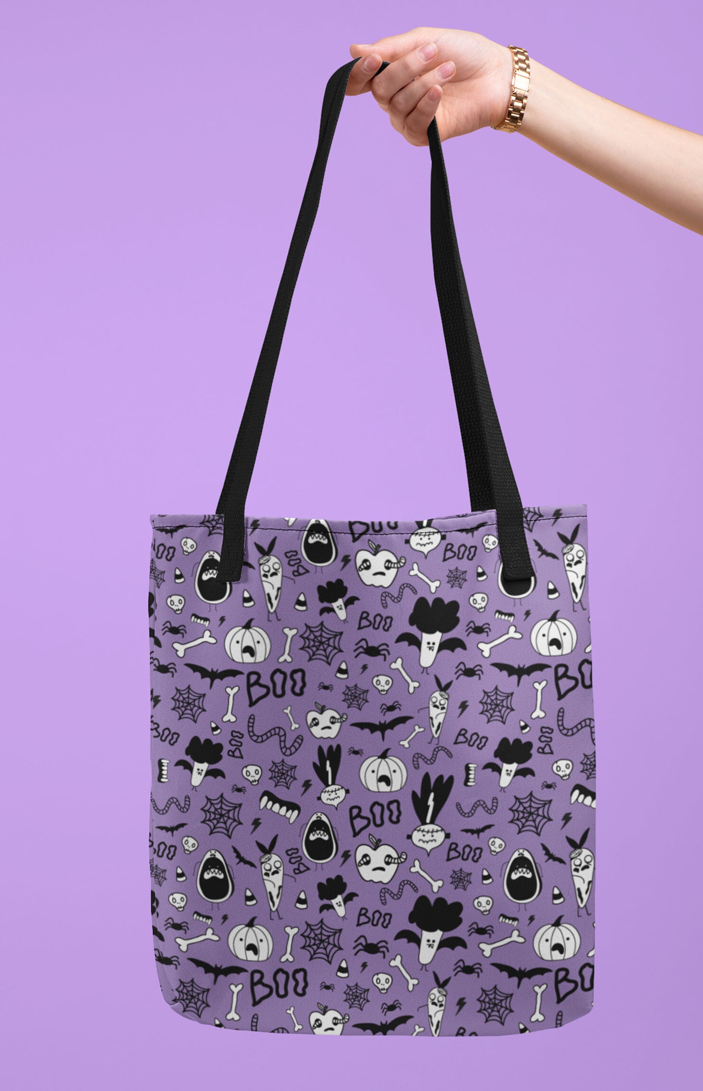 All over print tote - Spooky veggies