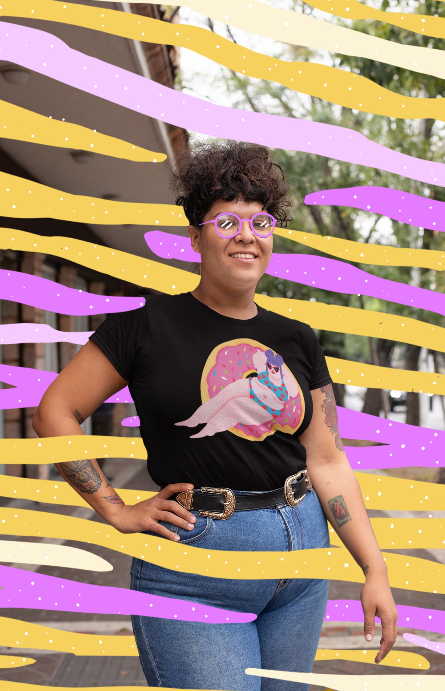 Donut floatie - T-shirt unisex in cotone biologico