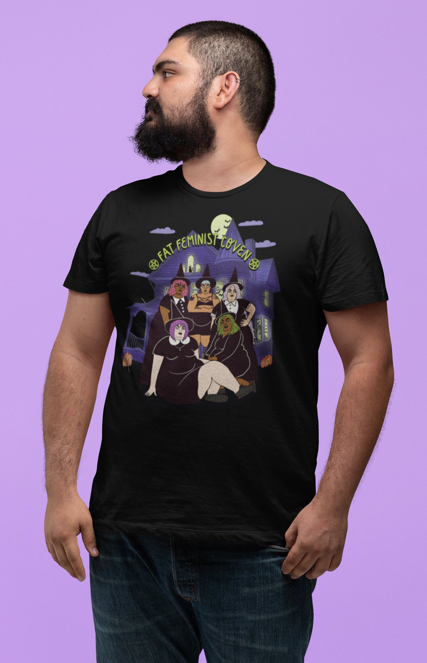 Fat feminist coven full color - Unisex organic t-shirt