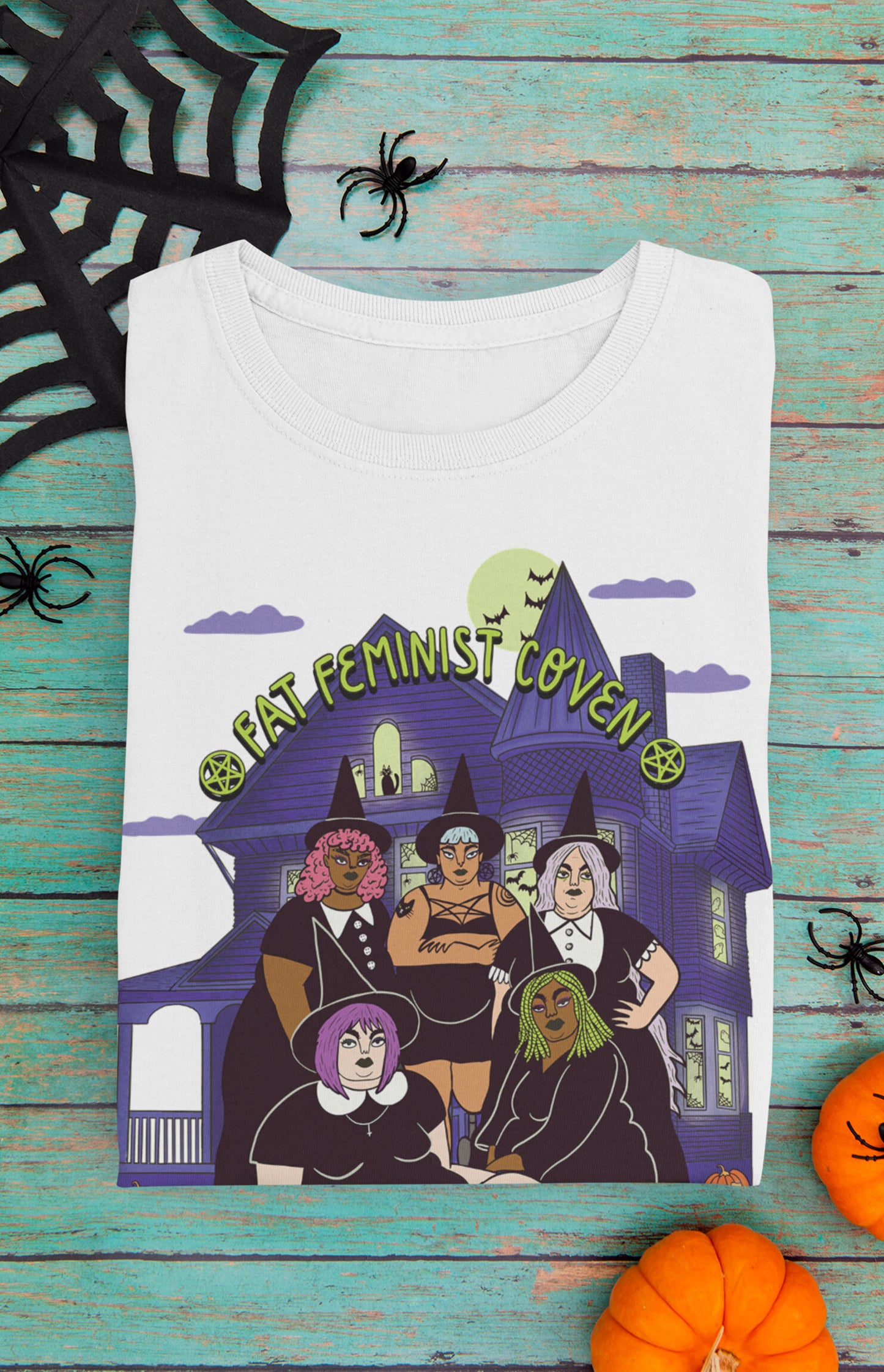 Fat feminist coven full color - Unisex organic t-shirt