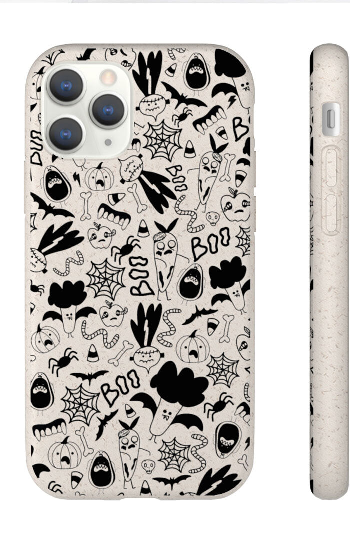 Biodegradable phone case - Spooky veggies
