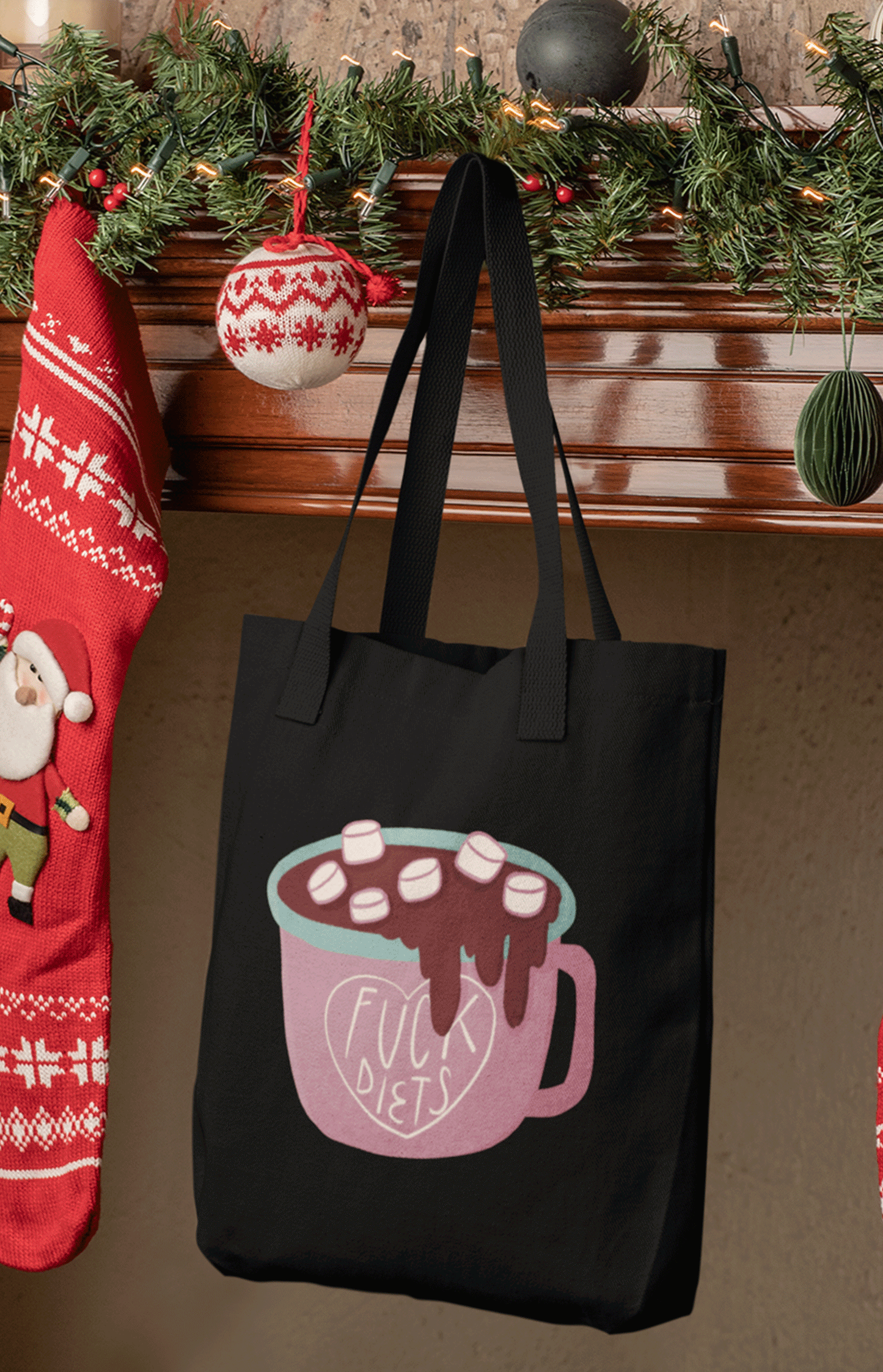 Tote bag - Less work more cats