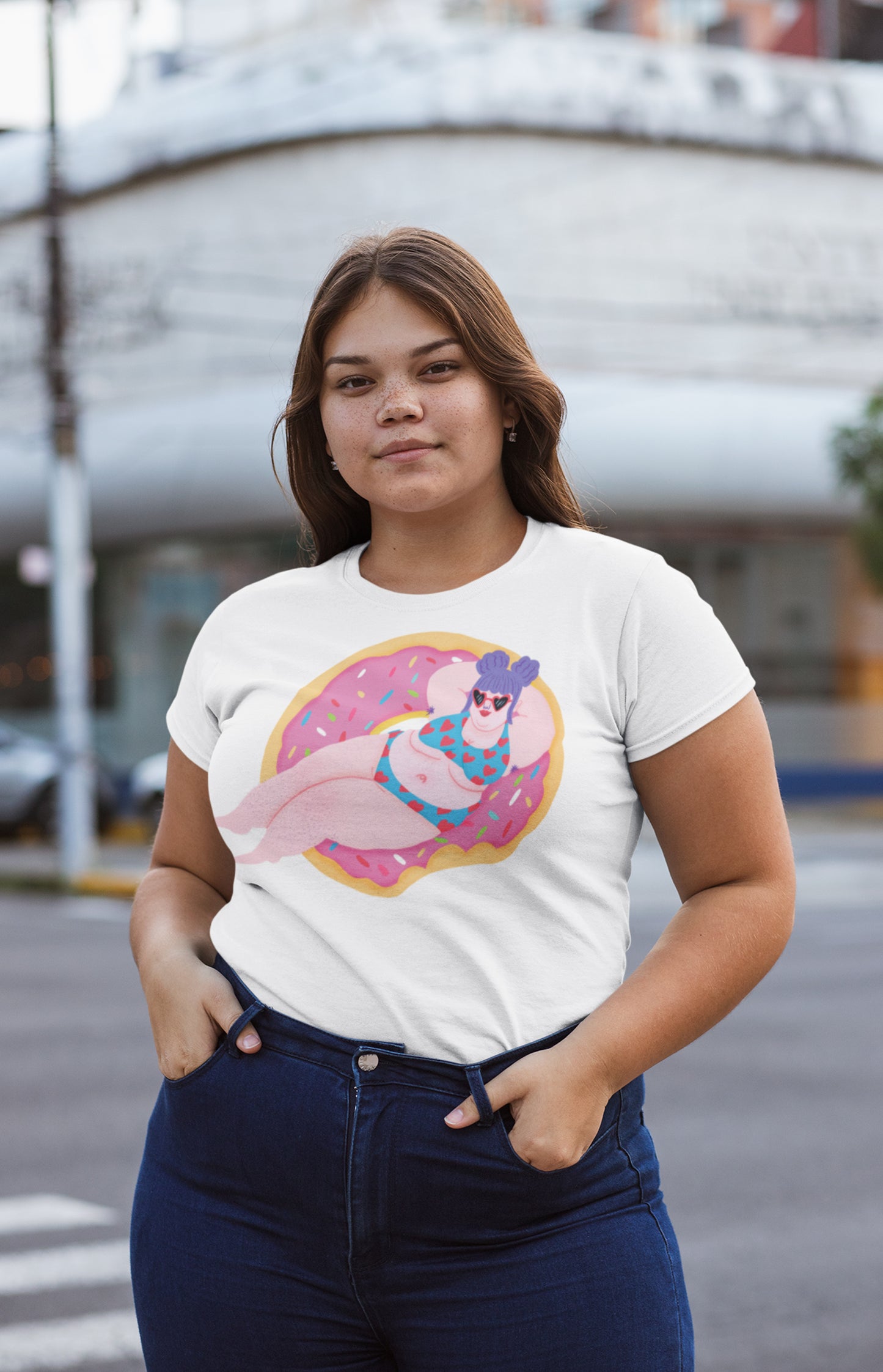 Donut floatie - T-shirt unisex in cotone biologico