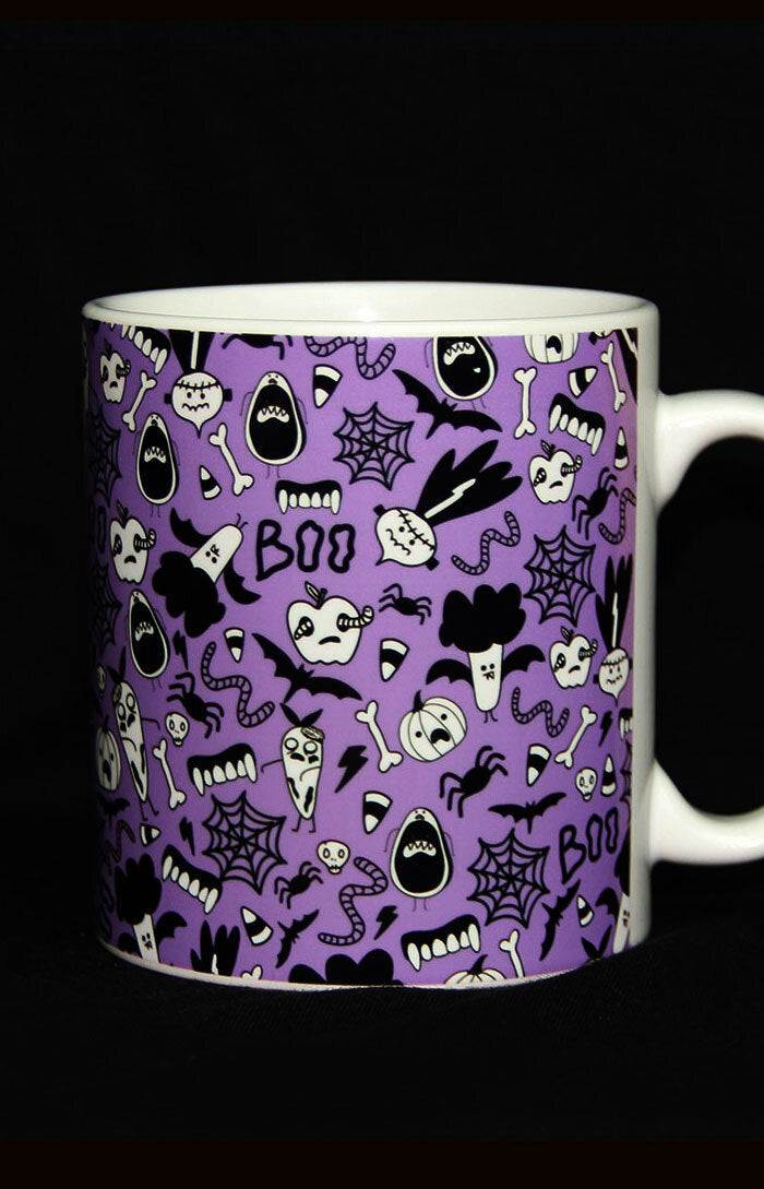 Ceramic mug - Spooky veggies