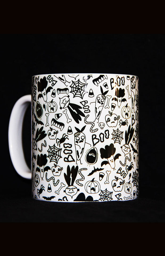 Ceramic mug - Spooky veggies