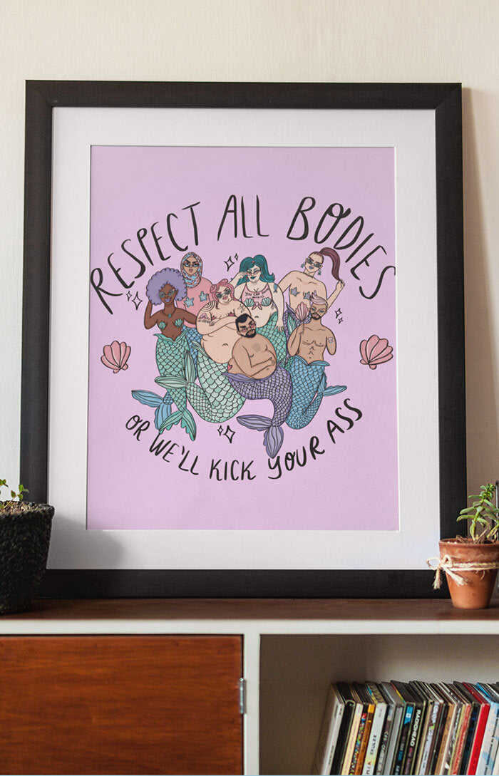 Art print - Body Positive Mermaids