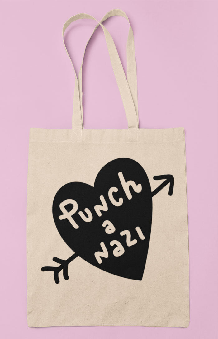 Tote bag - Punch a nazi