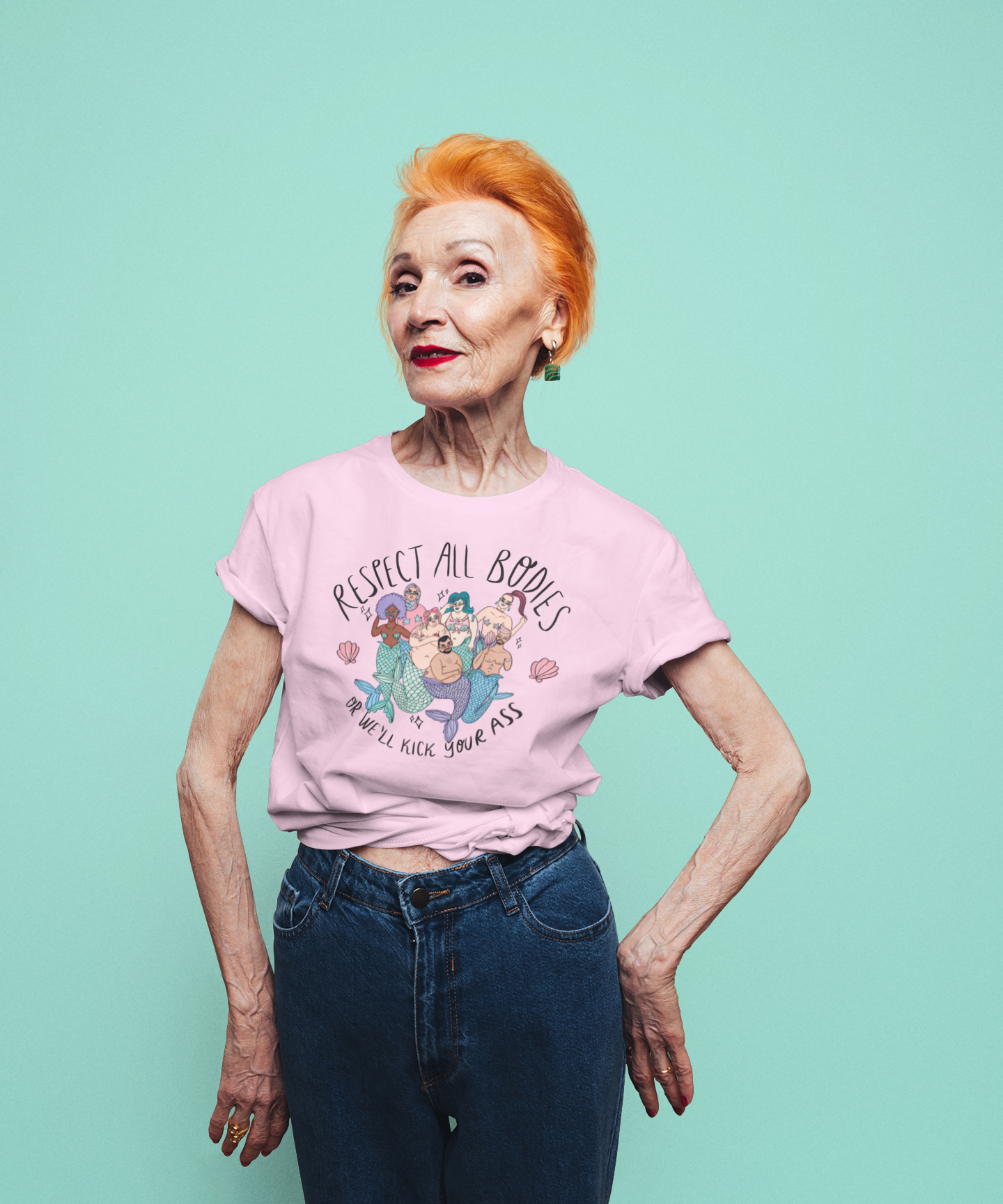 Body Positive Mermaids - Organic unisex t-shirt
