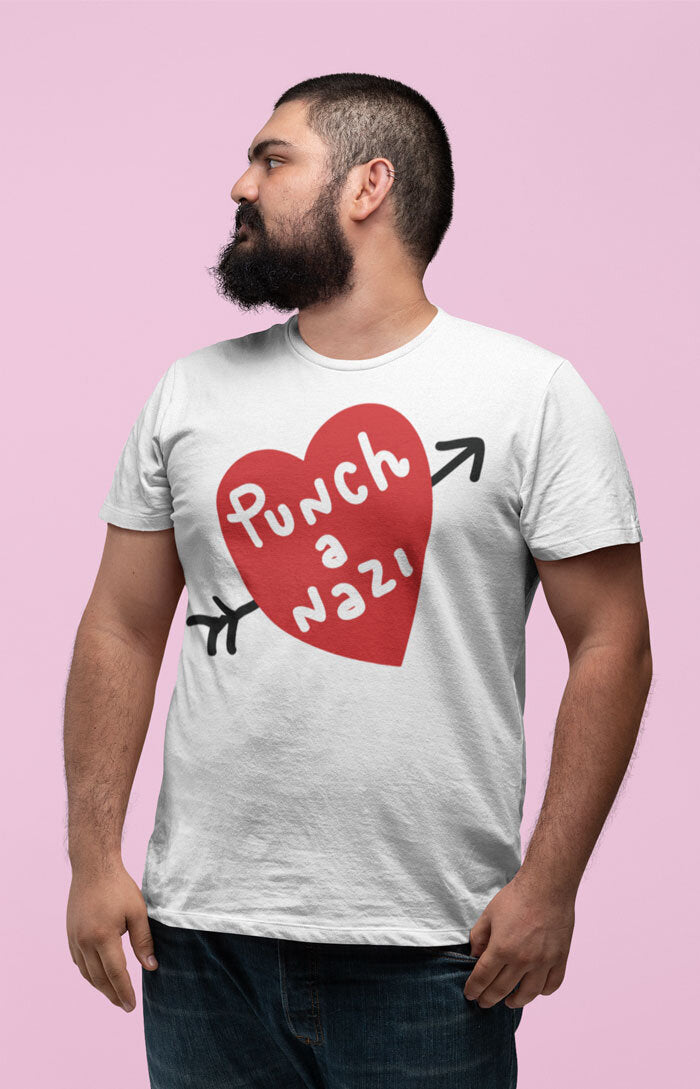 Punch a nazi - Organic unisex t-shirt