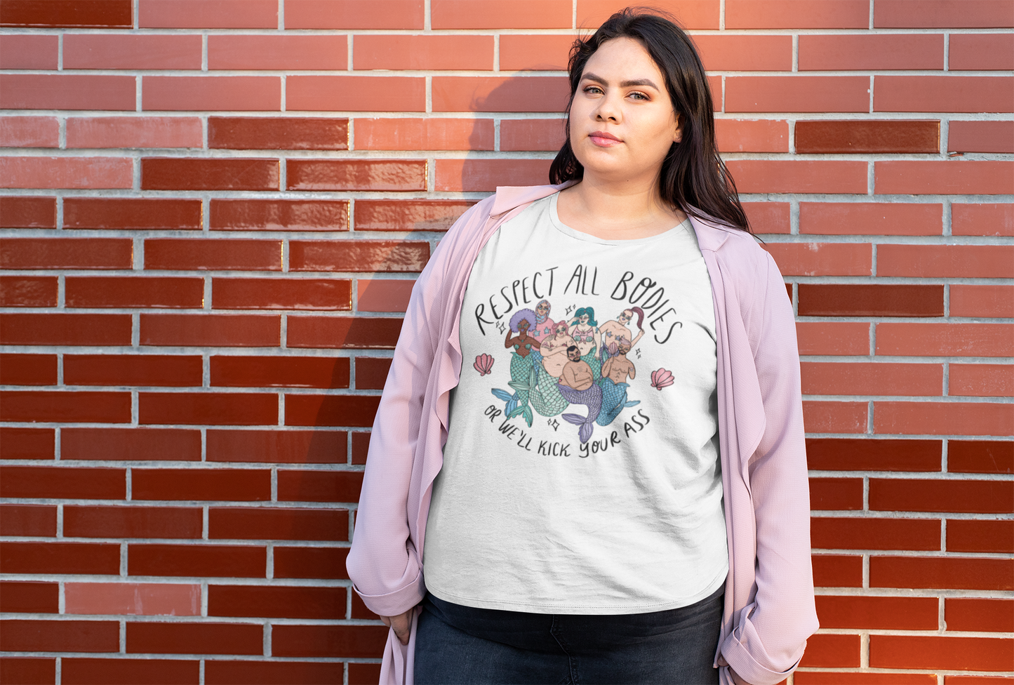Body Positive Mermaids - Organic unisex t-shirt