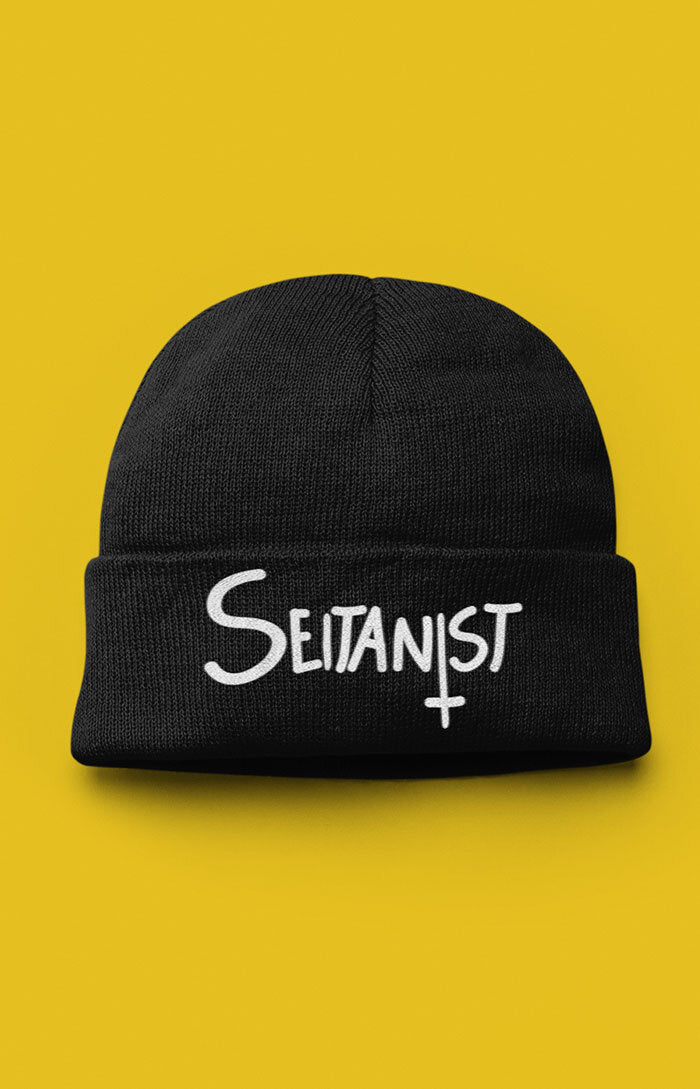 Embroidered organic beanie - Seitanist