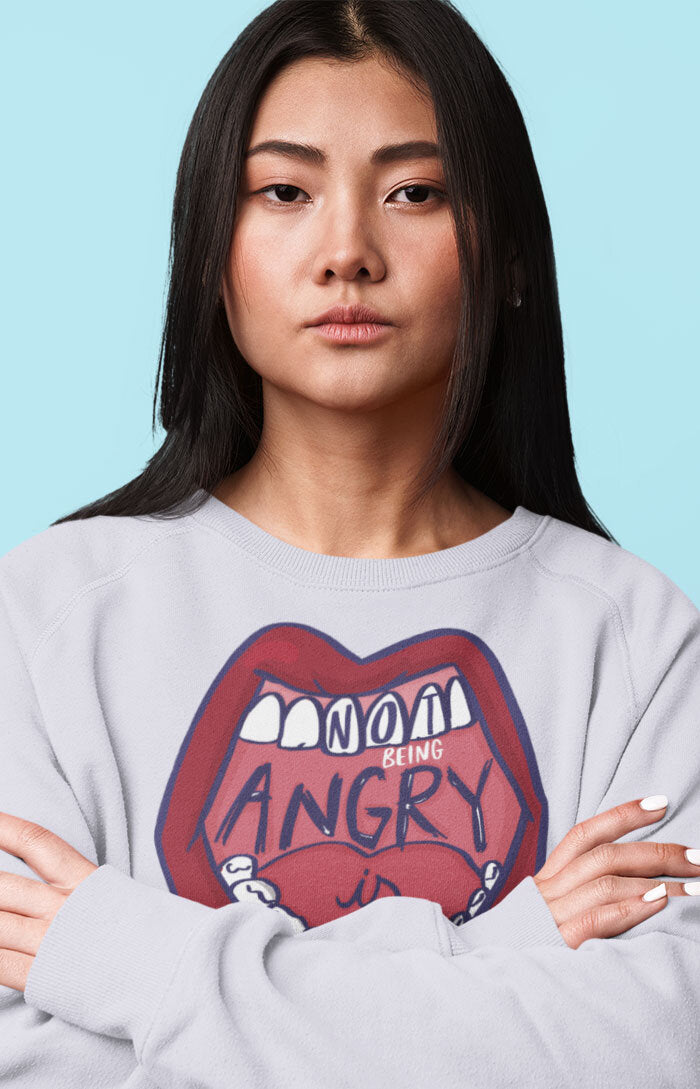 Unisex crewneck sweatshirt - Not being angry is privilege