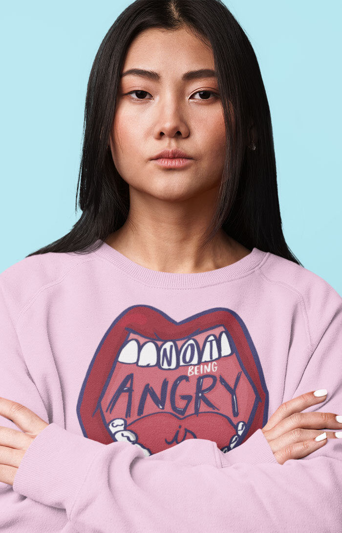 Unisex crewneck sweatshirt - Not being angry is privilege