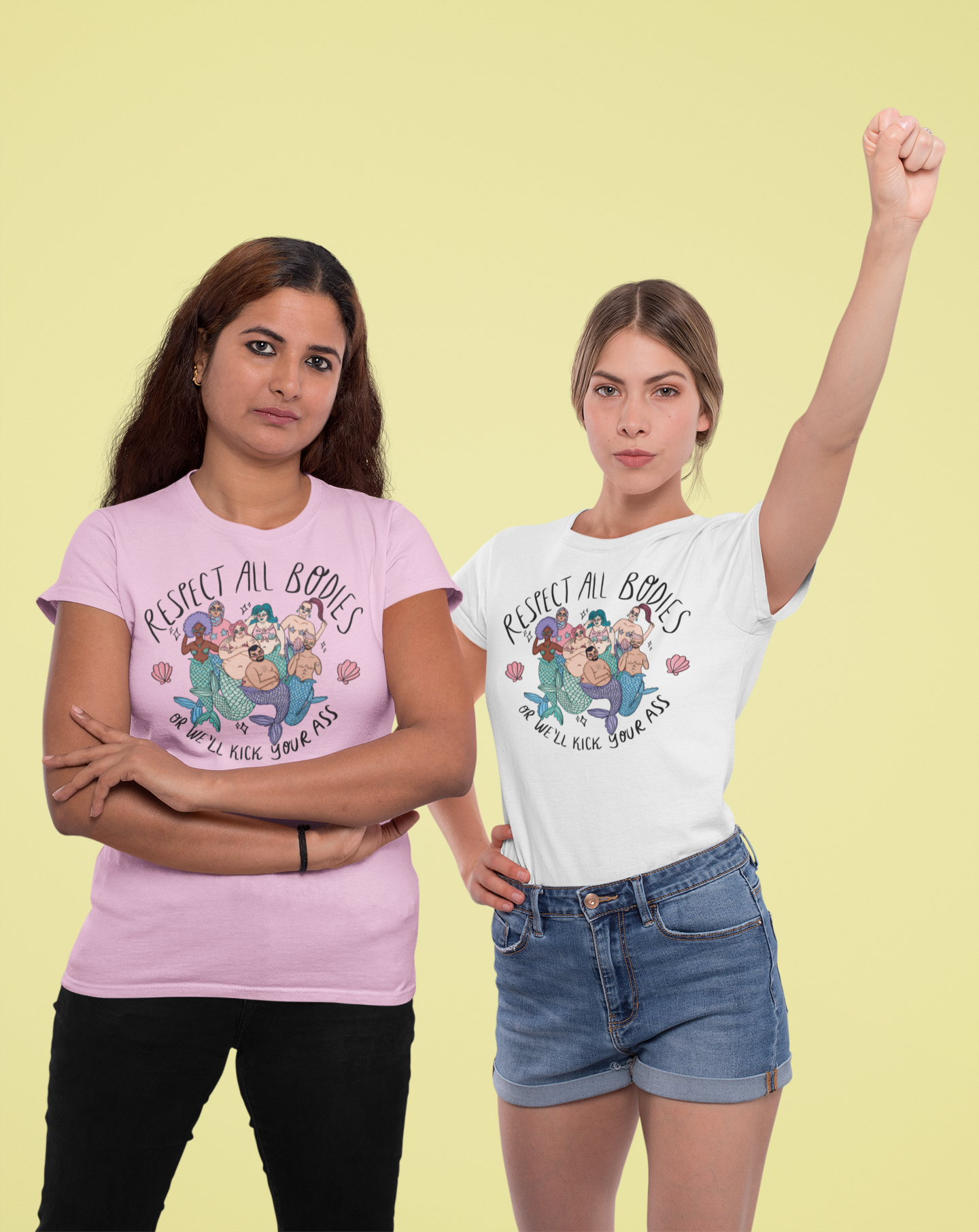 Body Positive Mermaids - Organic unisex t-shirt