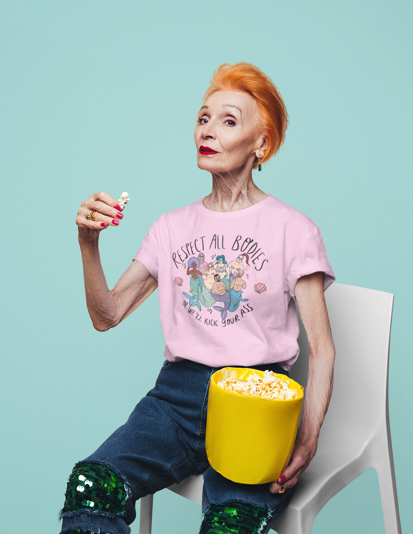Body Positive Mermaids - Organic unisex t-shirt