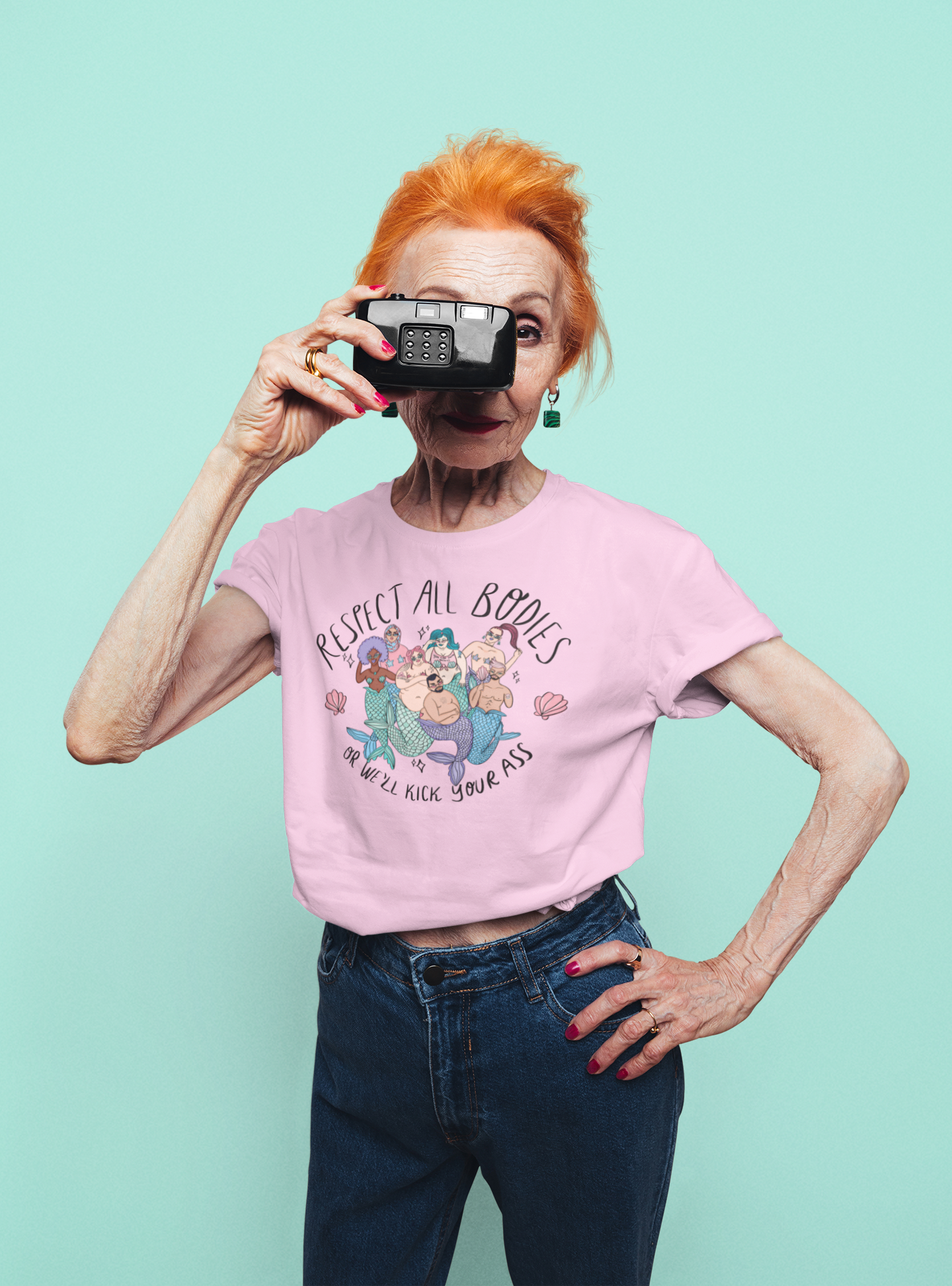 Body Positive Mermaids - Organic unisex t-shirt