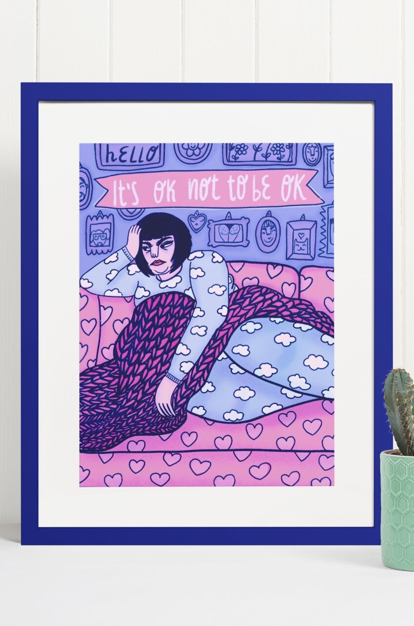 Art print - it's ok not to be ok