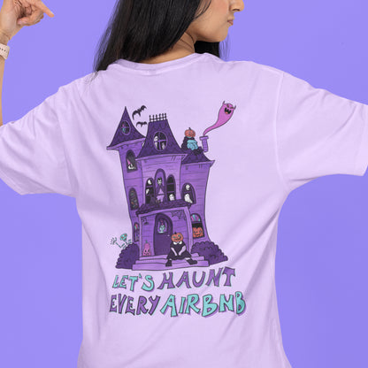 Infestiamo gli airbnb - t-shirt unisex con stampa sul retro