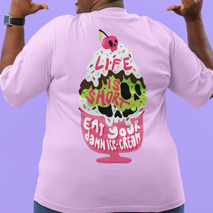 La vita è breve - t-shirt unisex con stampa sul retro