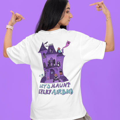 Infestiamo gli airbnb - t-shirt unisex con stampa sul retro