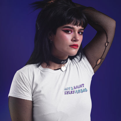 Infestiamo gli airbnb - t-shirt unisex con stampa sul retro