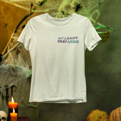Infestiamo gli airbnb - t-shirt unisex con stampa sul retro