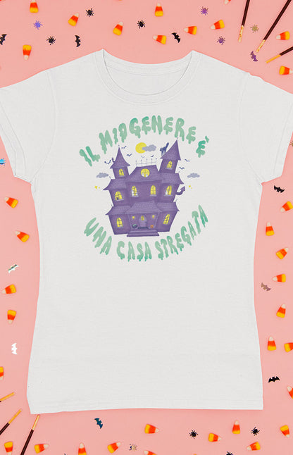 My gender is a haunted house - T-shirt unisex bio