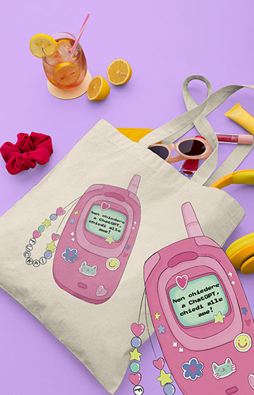 Non chiedere a chatGPT, chiedi alle ame - Tote bag in cotone biologico