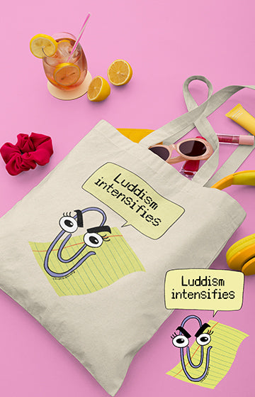 Mi sale il luddismo - Tote bag in cotone biologico