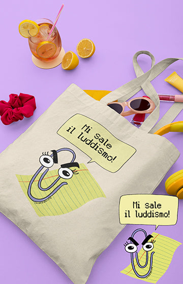 Mi sale il luddismo - Tote bag in cotone biologico