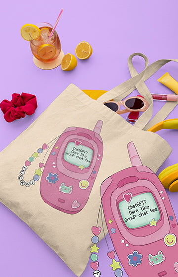 Non chiedere a chatGPT, chiedi alle ame - Tote bag in cotone biologico