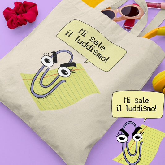 Mi sale il luddismo - Tote bag in cotone biologico