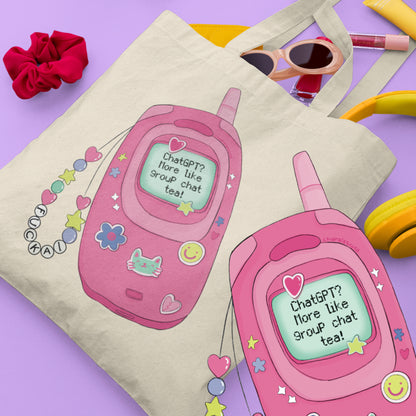 Non chiedere a chatGPT, chiedi alle ame - Tote bag in cotone biologico