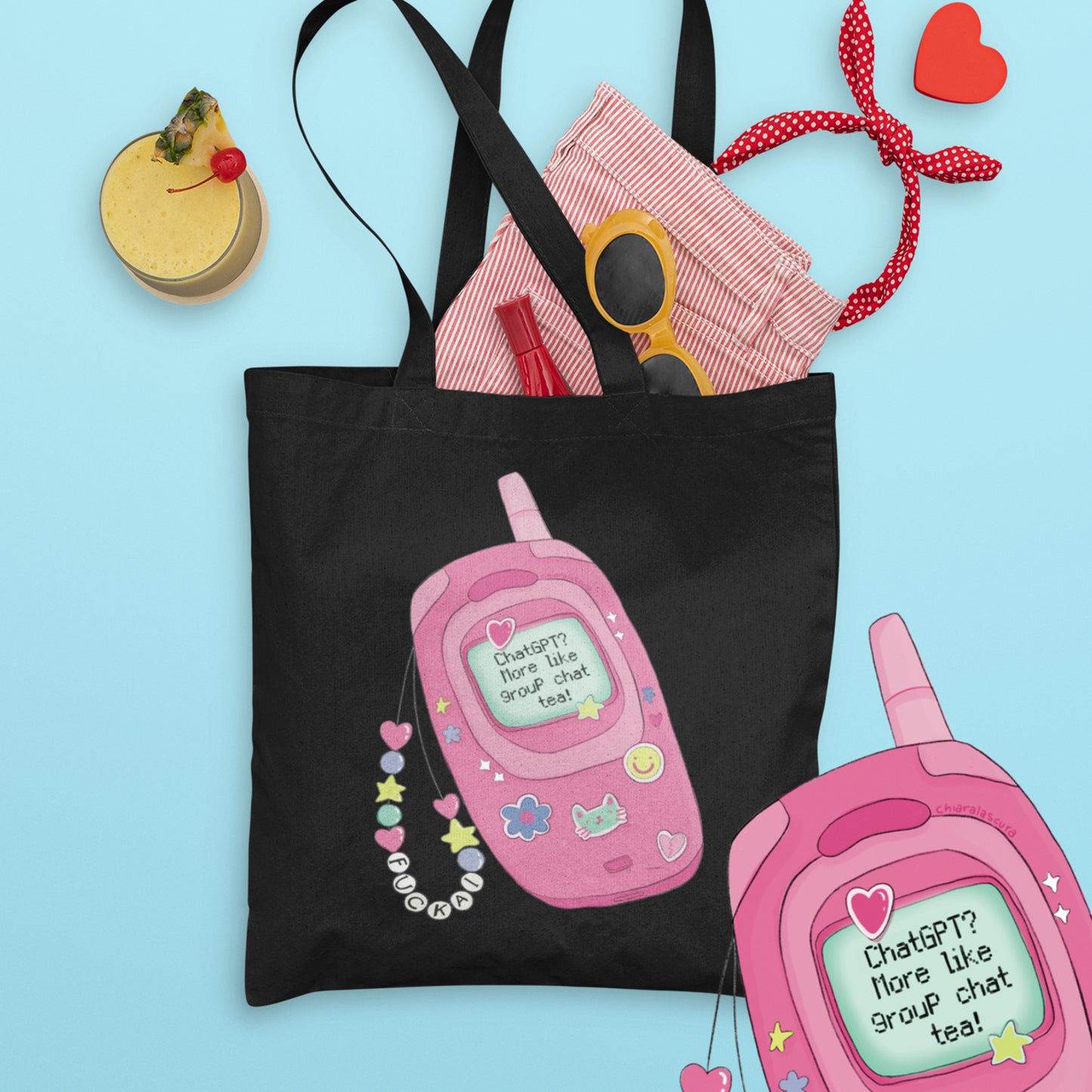 Non chiedere a chatGPT, chiedi alle ame - Tote bag in cotone biologico