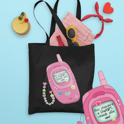 Non chiedere a chatGPT, chiedi alle ame - Tote bag in cotone biologico