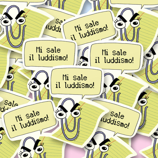 Mi sale il luddismo - sticker