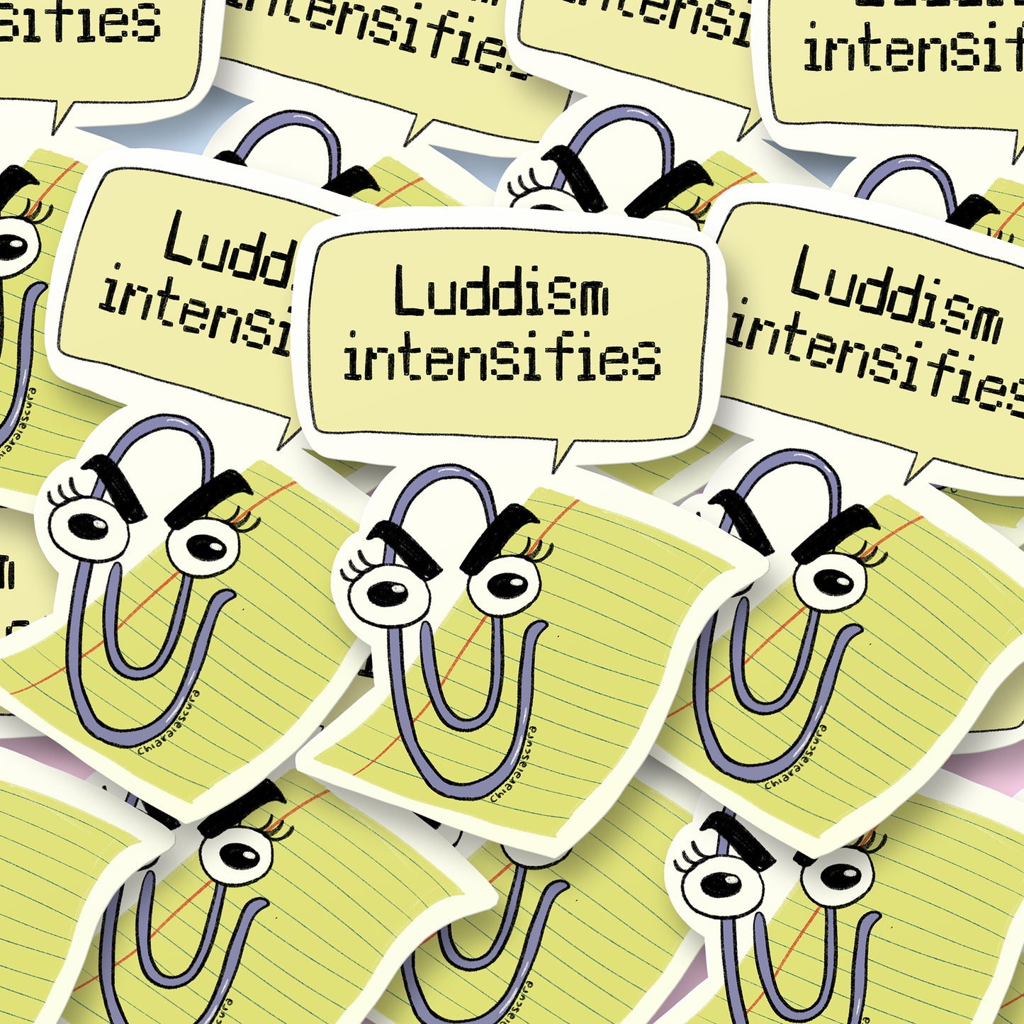 Mi sale il luddismo - sticker