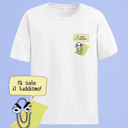 Mi sale il luddismo - T-shirt unisex in cotone biologico
