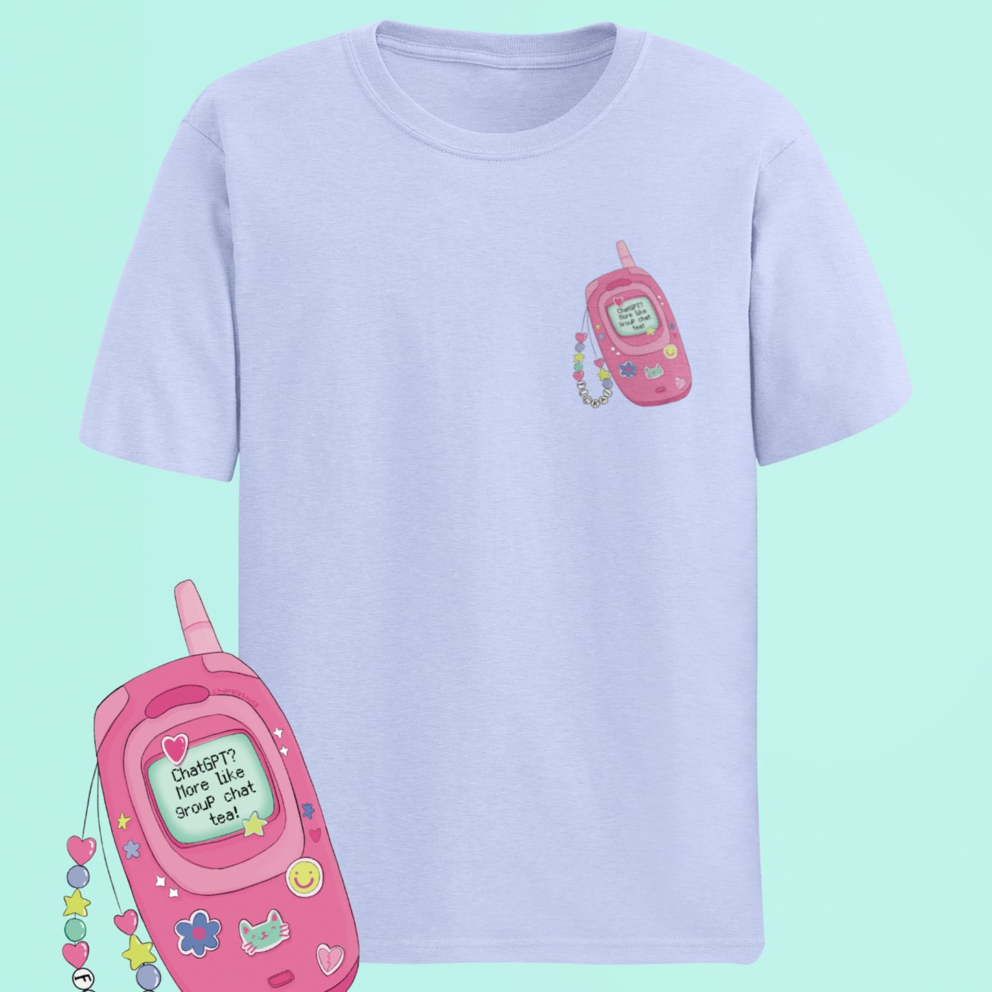 Non chiedere a ChatGPT chiedi alle ame - T-shirt unisex in cotone biologico