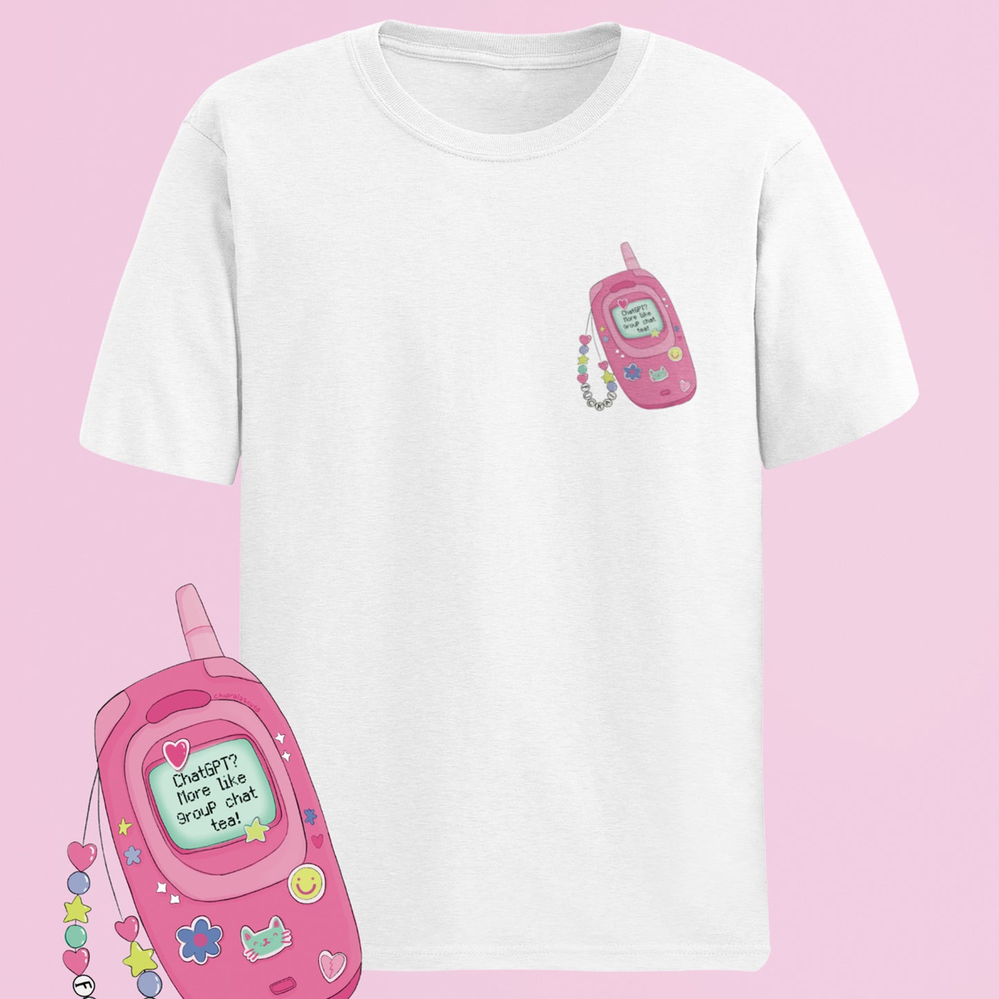Non chiedere a ChatGPT chiedi alle ame - T-shirt unisex in cotone biologico