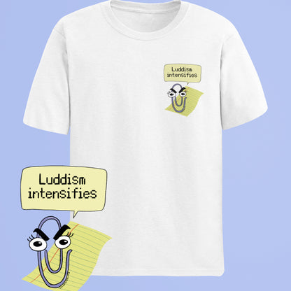 Mi sale il luddismo - T-shirt unisex in cotone biologico