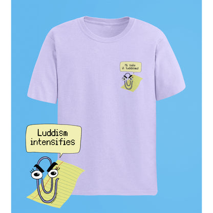 Mi sale il luddismo - T-shirt unisex in cotone biologico