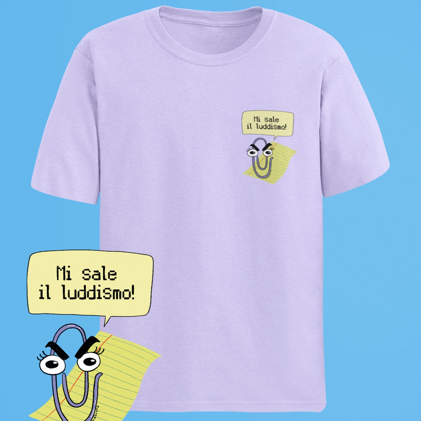 Mi sale il luddismo - T-shirt unisex in cotone biologico