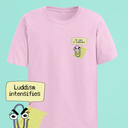 Mi sale il luddismo - T-shirt unisex in cotone biologico