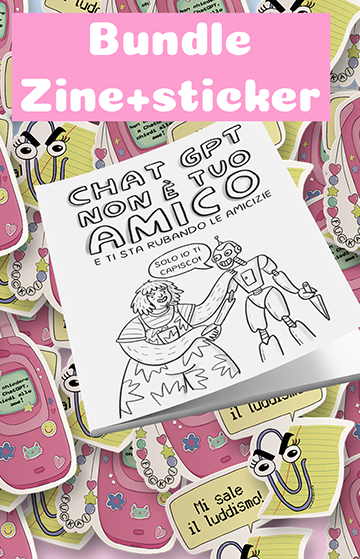 Stupidità umana - bundle adesivi + zine