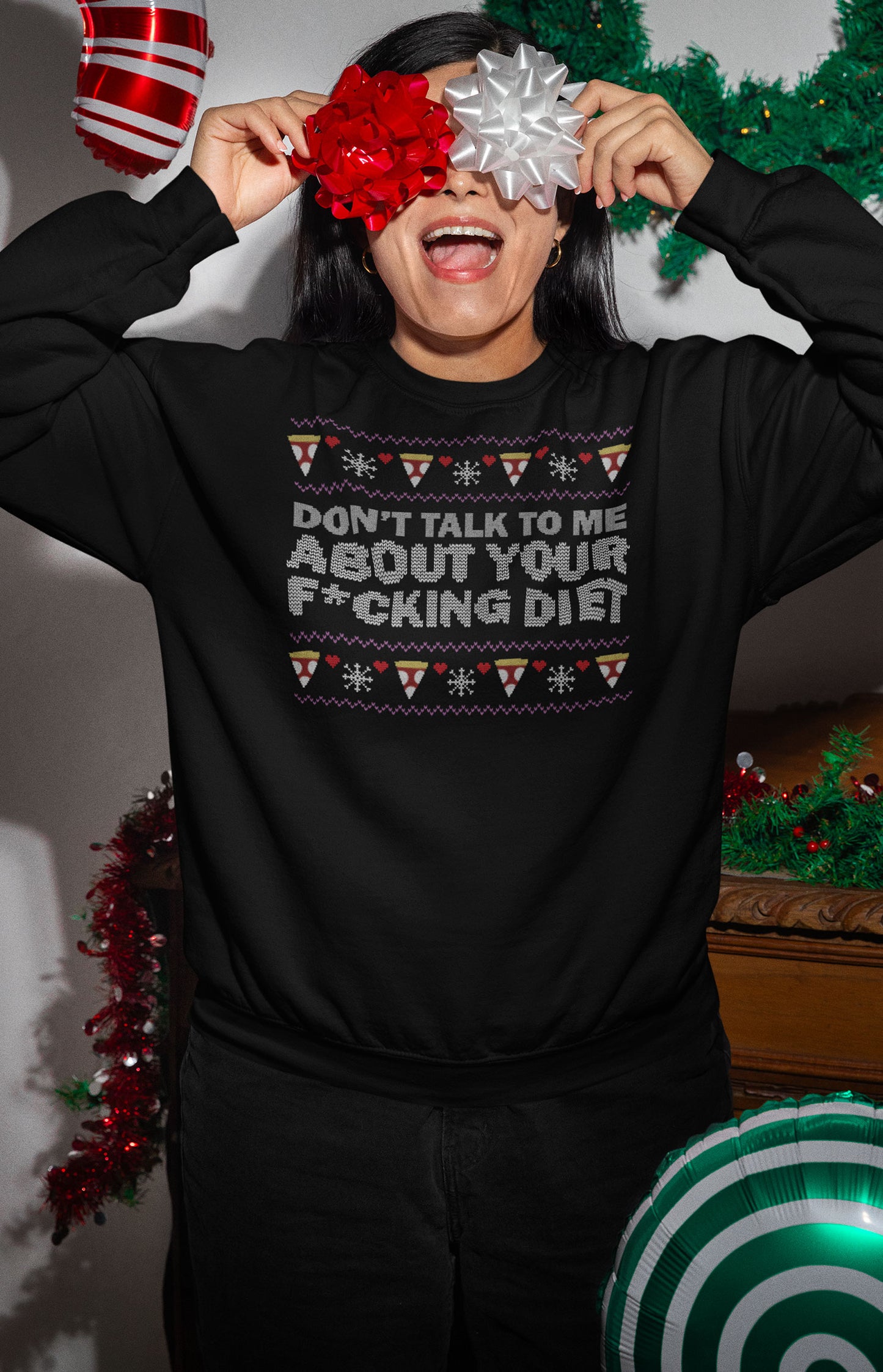 Ugly Christmas Sweater - Don't talk to me about your diet