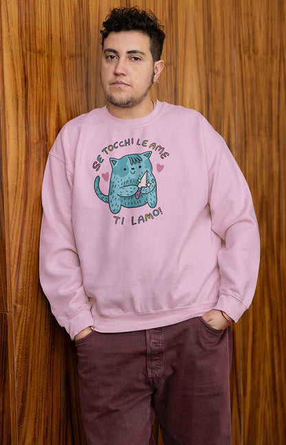 Felpa unisex a girocollo - Ti lamo
